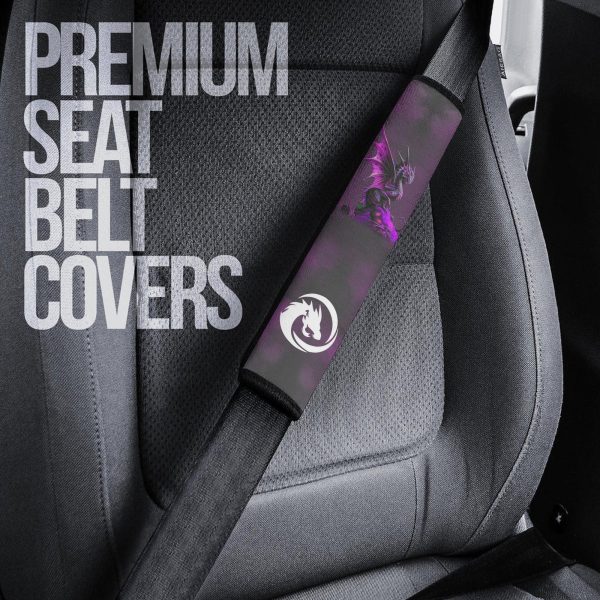 purple dragon seat belt covers custom dragon car accessories cdcod
