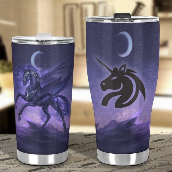 purple unicorn car tumbler cup custom unicorn car accessories ud7ft