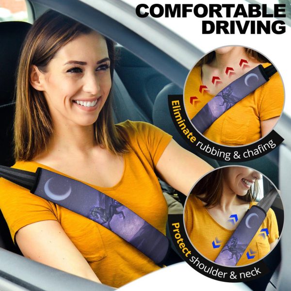 Purple Unicorn Seat Belt Covers Custom Unicorn Car Accessories