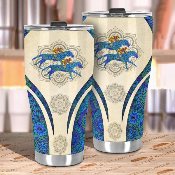 racing horse car tumbler cup custom horse car accessories ctcj7