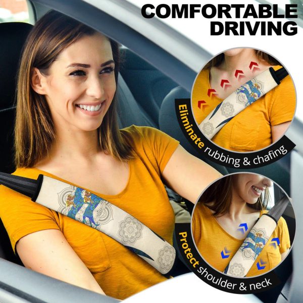 Racing Horse Seat Belt Covers Custom Horse Car Accessories