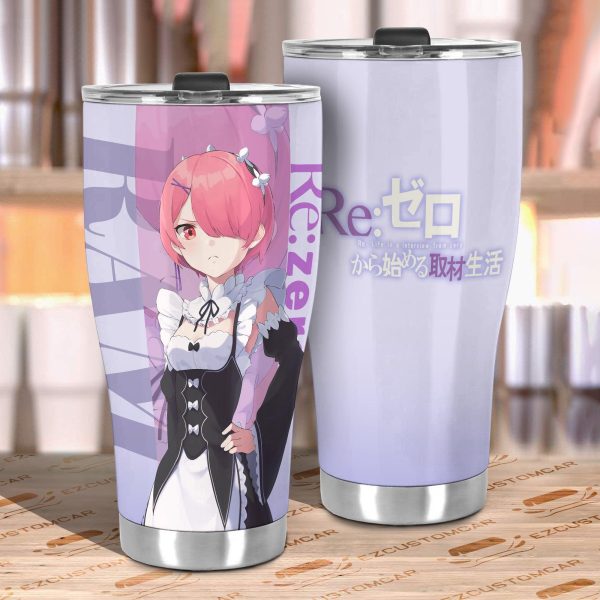 ram car tumbler cup custom anime rezero car accessories g6e7c