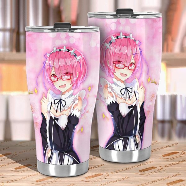 ram car tumbler cup custom rezero anime car accessories t1j9h