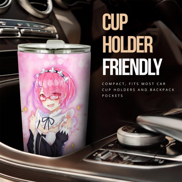 ram car tumbler cup custom rezero anime car accessories zkano