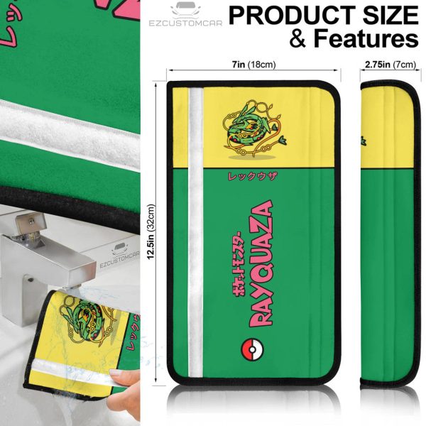 rayquaza seat belt cover custom pokemon gift car accessories wpfxn