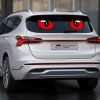 Red Cat Eyes Custom Car Sticker Animal Car Accessories
