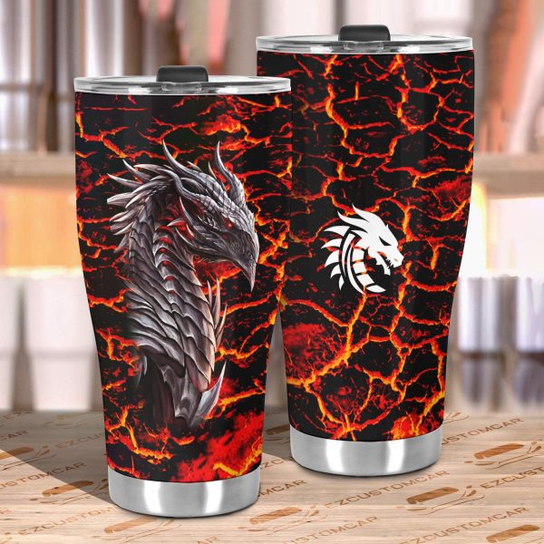 red dragon car tumbler cup custom dragon car accessories 1yia9