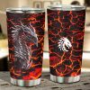 Red Dragon Car Tumbler Cup Custom Dragon Car Accessories