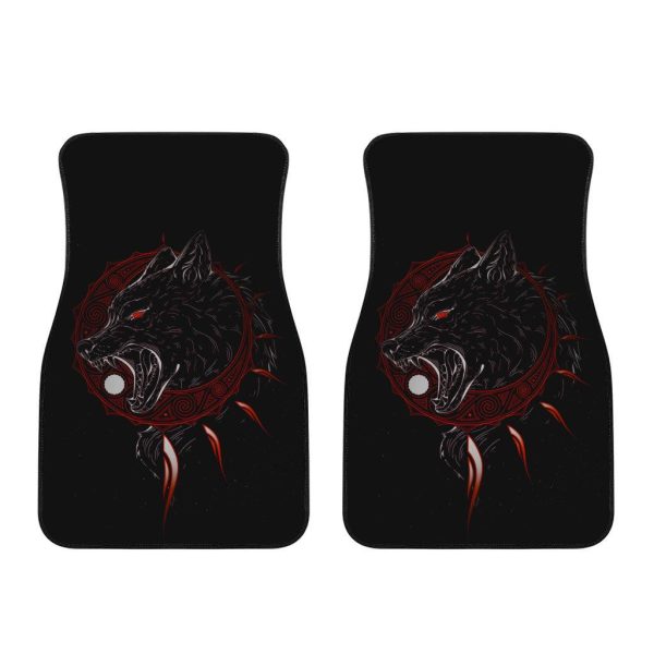 red eyed wolf car floor mats custom animal car accessories chnwo