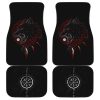 Red Eyed Wolf Car Floor Mats Custom Animal Car Accessories