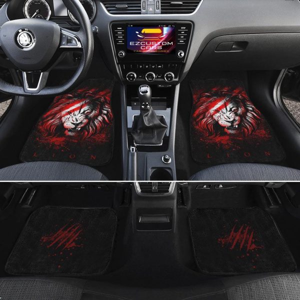 red lion car floor mats custom lion car accessories 8l407