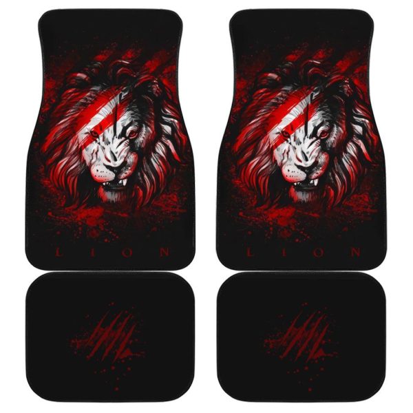 Wolf x Lion Car Floor Mats Custom Lion Car Accessories