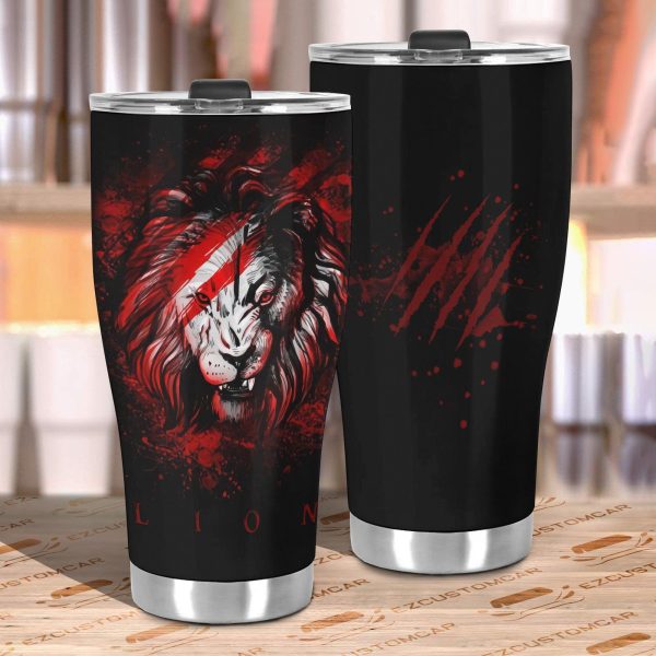 red lion car tumbler cup custom lion car accessories ydc4a