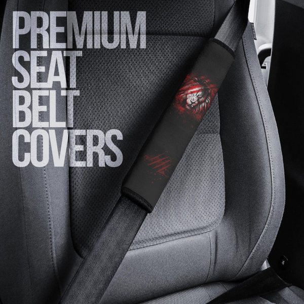 red lion seat belt covers custom lion car accessories cc3pw