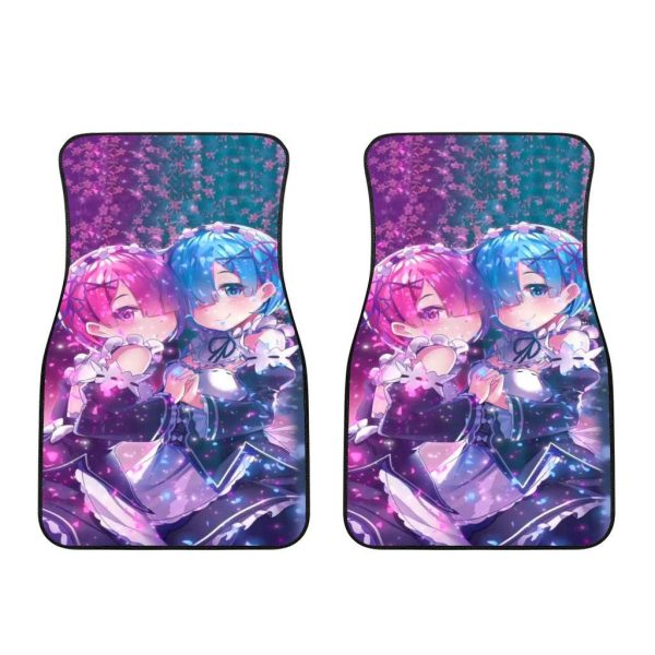 rem and ram car floor mats custom re zero anime car accessories chzlq