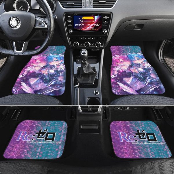 rem and ram car floor mats custom re zero anime car accessories kgp4j