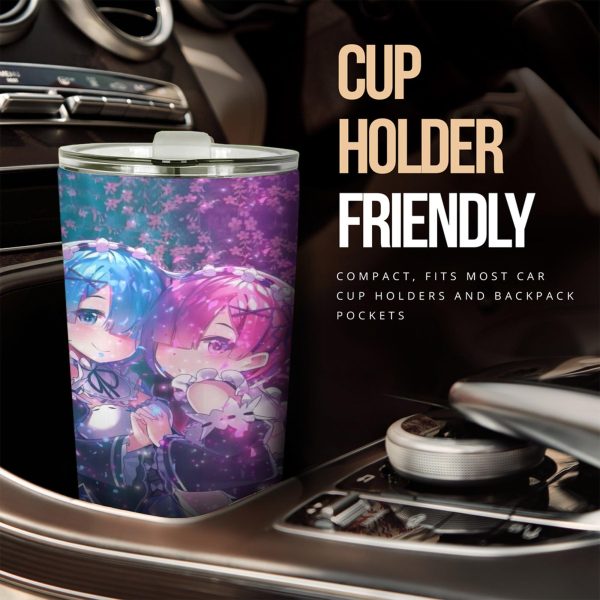 rem and ram car tumbler cup custom anime rezero car accessories 5bjwe