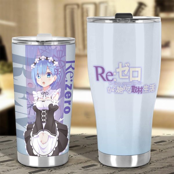 rem car tumbler cup custom anime rezero car accessories rxsof