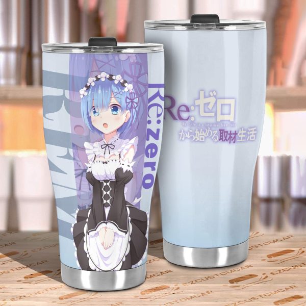 rem car tumbler cup custom anime rezero car accessories s9jlf