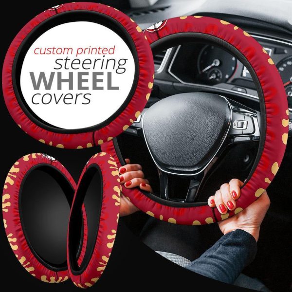 Rengoku Demon Slayers Anime Steering Wheel Cover Anime Car Accessories