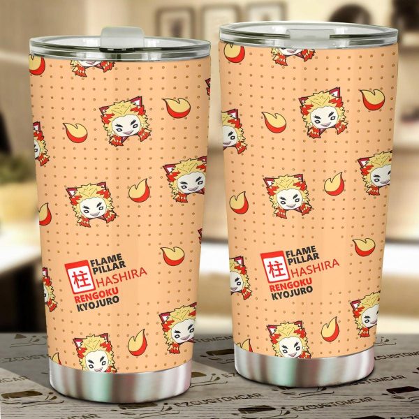 Senjuro Rengoku Tumbler Cup Custom Demon Slayers Anime Car Accessories