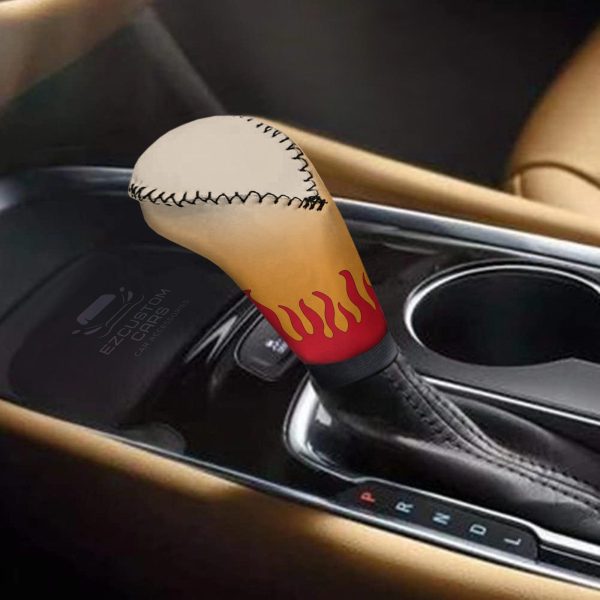 rengoku kyoujurou pattern car shift knobs covers set demon slayer custom anime car accessories fztfv