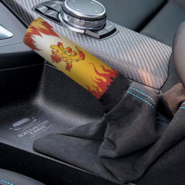 rengoku pattern shift knobs car covers set custom demon slayer car accessories kjhxp