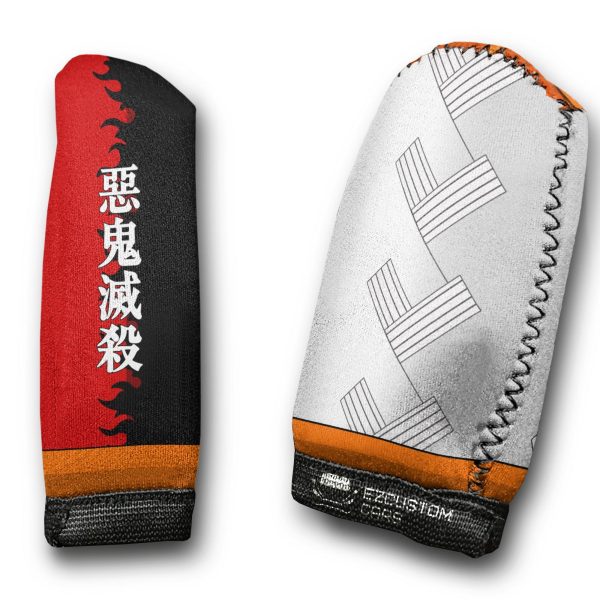Rengoku Symbols Custom Shift Knobs Car Covers Set Demon Slayer Car Accessories
