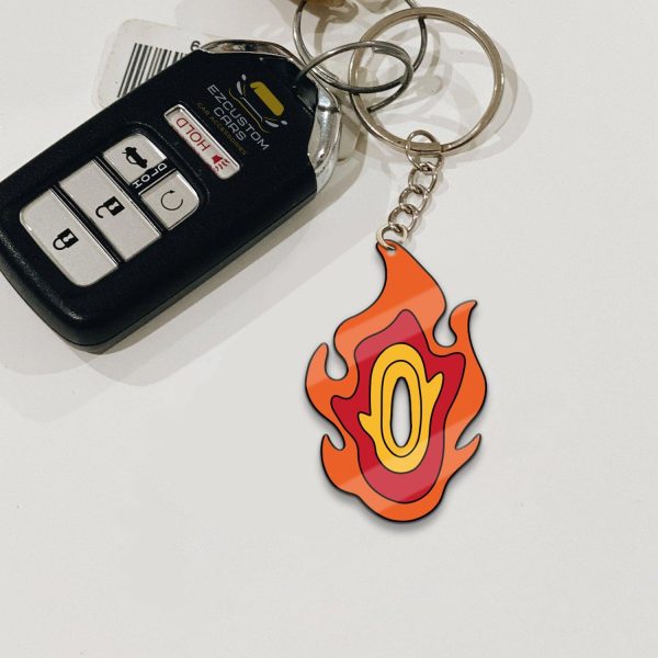 rengoku symbols keychains custom demon slayer anime car accessories fim3q