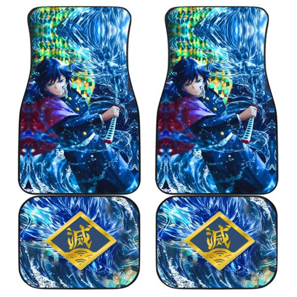 Rengoku vs Gyuu Tomioka Car Floor Mats Demon Slayer Car Floor Mats