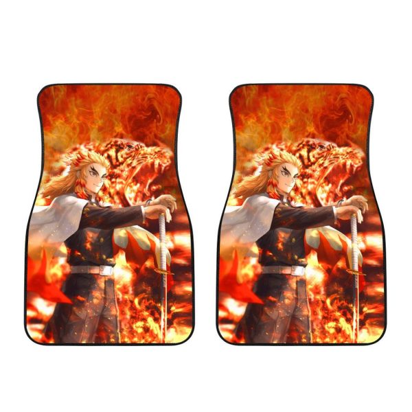 rengoku vs gyuu tomioka car floor mats demon slayer car floor mats wn2vt