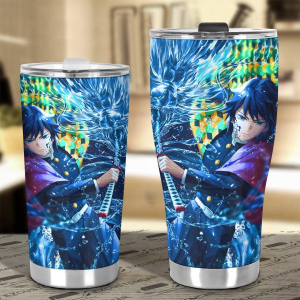 rengoku vs gyuu tomioka car tumbler cup demon slayer anime car accessories gt0hl