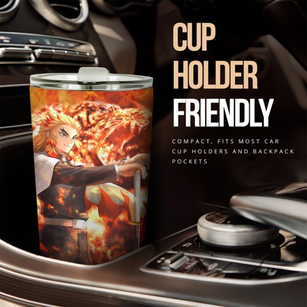 rengoku vs gyuu tomioka car tumbler cup demon slayer anime car accessories oq2fs