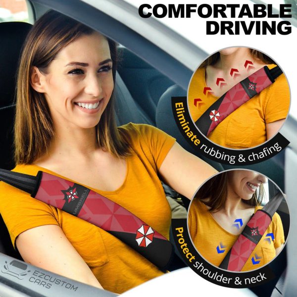 Resident Evil: Umbrella Corps Car Accessories Anime Seat Belt Covers Raccoon Police Department