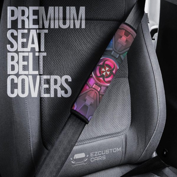 resident evil umbrella corps car accessories anime seat belt covers umbrella corporation logo 9xdtq