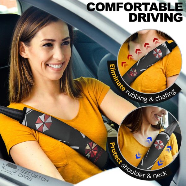 Resident Evil: Umbrella Corps Car Accessories Anime Seat Belt Covers Umbrella Corporation