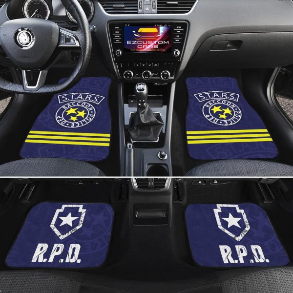 resident evil umbrella corps car floor mats raccoon police department zvvwo