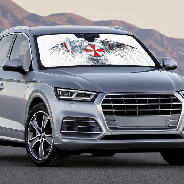 resident evil umbrella corps car windshield sun shade qdhtf