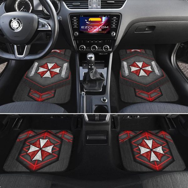 resident evil umbrella corps custom car floor mats jevwv