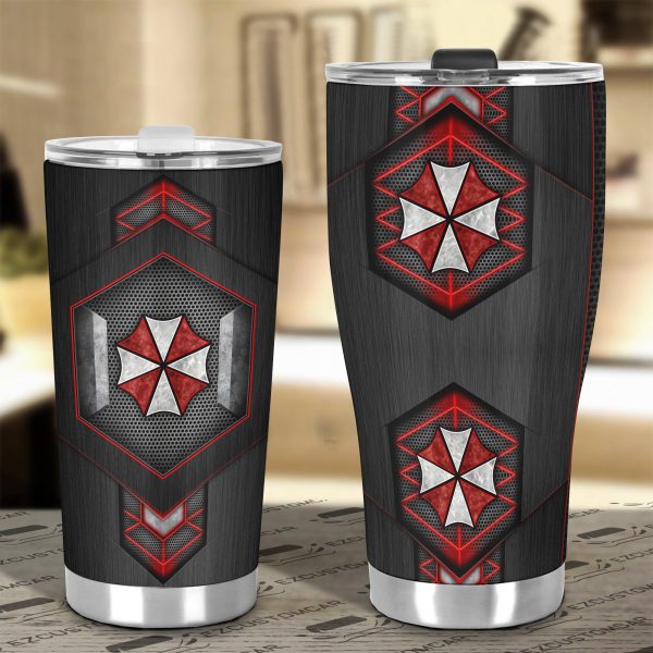 resident evil umbrella corps custom tumbler stainless steel car accessories 4sppm