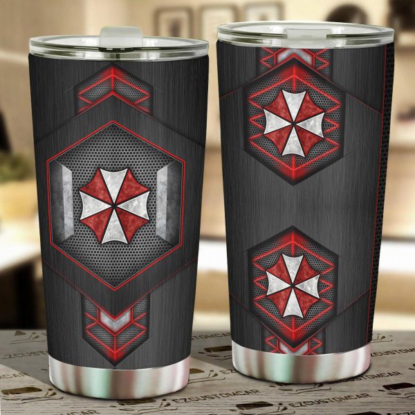 Resident Evil Umbrella Corps Custom Tumbler Stainless Steel Car Accessories
