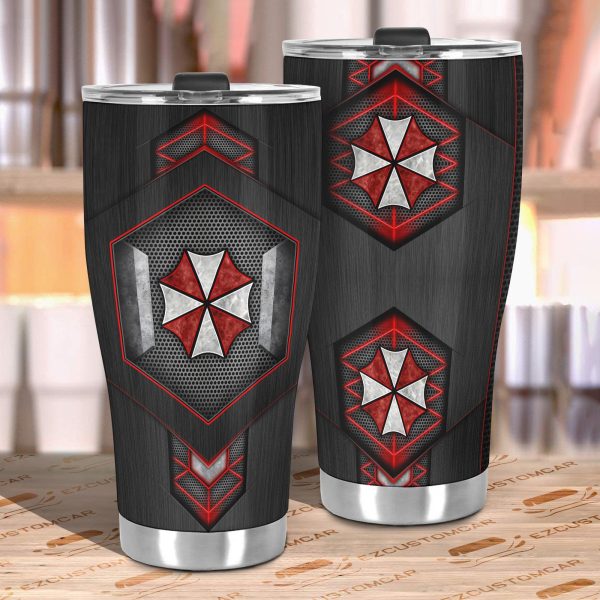 resident evil umbrella corps custom tumbler stainless steel car accessories usw2m