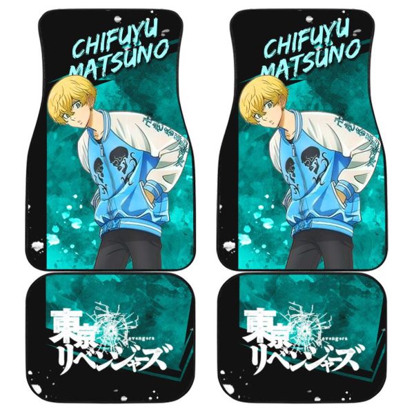 rev up your ride with tokyo revengers car floor mats set of 4 for ultimate style eploz