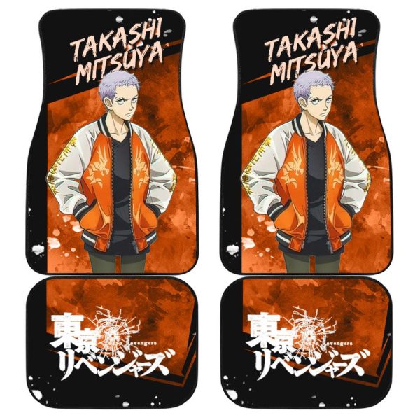 rev up your ride with tokyo revengers car floor mats set of 4 for ultimate style ngaar