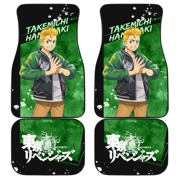 Rev Up Your Ride with Tokyo Revengers Car Floor Mats – Set of 4 for Ultimate Style