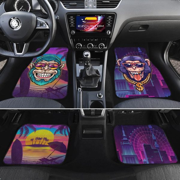 rich monkey car floor mats custom animal car accessories i2dyk