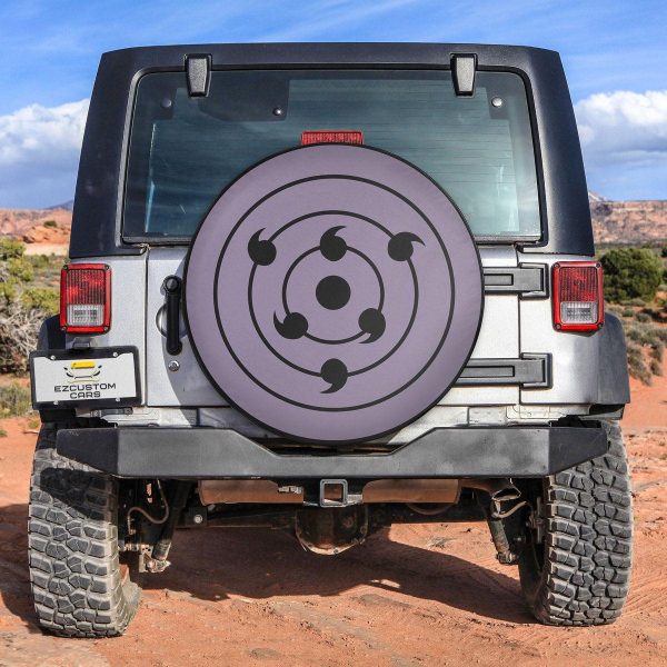 Rinnegan Eyes Spare Tire Cover Naruto Anime Custom Car Accessories