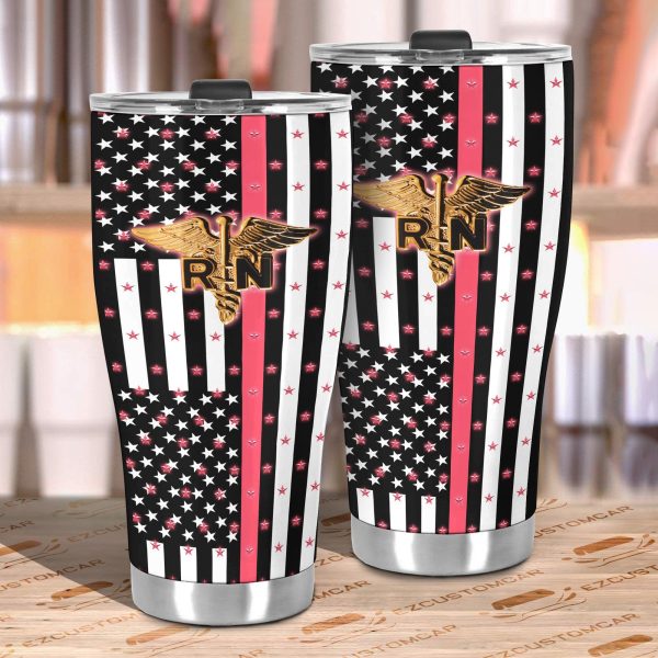 rn nurse car tumbler cup custom nurse car accessories 3zq7f