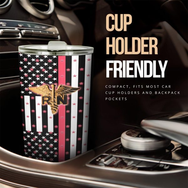 RN Nurse Car Tumbler Cup Custom Nurse Car Accessories