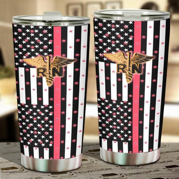 RN Nurse Car Tumbler Cup Custom Nurse Car Accessories